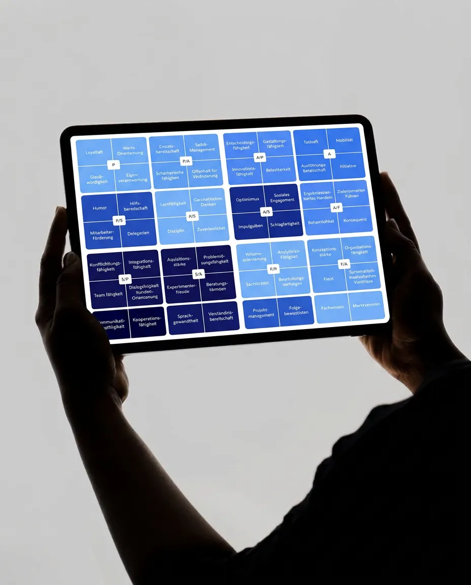 KODE® KompetenzAtlas auf einem Tablet