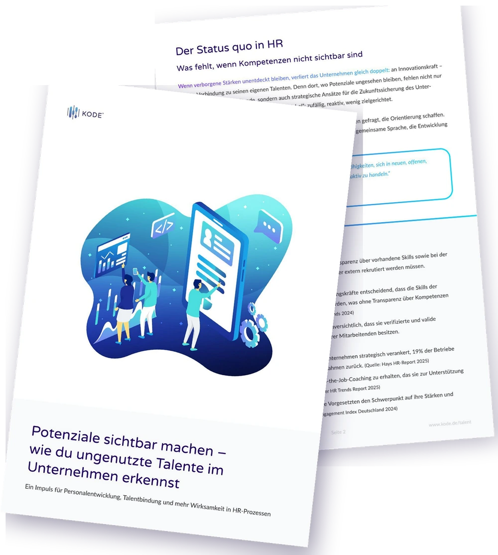 Titelseite des KODE® Talent Reports 2025 in der Kompaktfassung